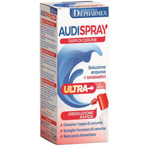 Audispray - Ultra +3 anni soluzione acquosa + tensioattivi spray tappi di cerume 20 ml