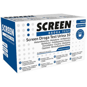 Screen italia - Screen droga test 10 droghe test antidroga con contenitore urina