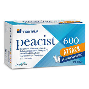 Peacist 600attack - Peacist 600 attack 14 stick pack orosolubili