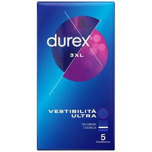 Durex - Preservativo  3xl vestibilita' ultra 5 pezzi