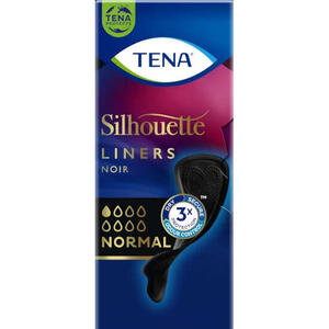 Tena - Proteggi slip nero incontinenza leggera  silhouette noir normal 26 pezzi