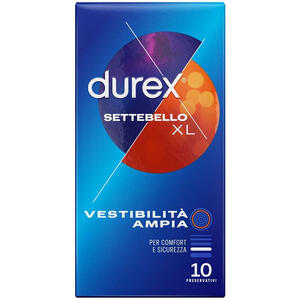 Durex - Profilattico  settebello extralarge 10 pezzi