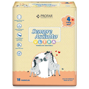 Profar - Pannolini  sempre asciutto ultra maxi 7/18 kg 18 pezzi