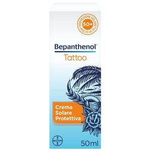 Bepanthenol - Tattoo crema solare protettiva spf50+ 50 ml