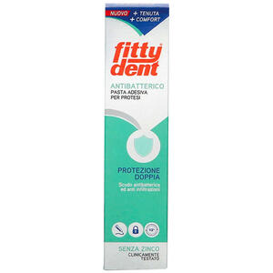 Fittydent - Antibatterico pasta adesiva dentiera nuova formula40 g